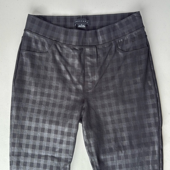 Anthropologie Sanctuary Black Checkered Runway Leggings - Picture 5 of 16